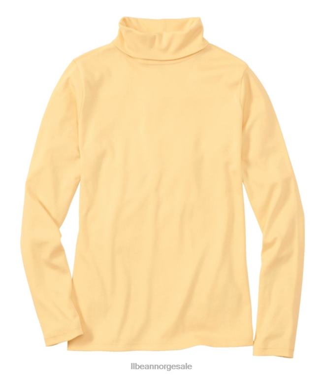 kvinner turtleneck i pima bomull 24VDH6892 L.L.Bean klær smør