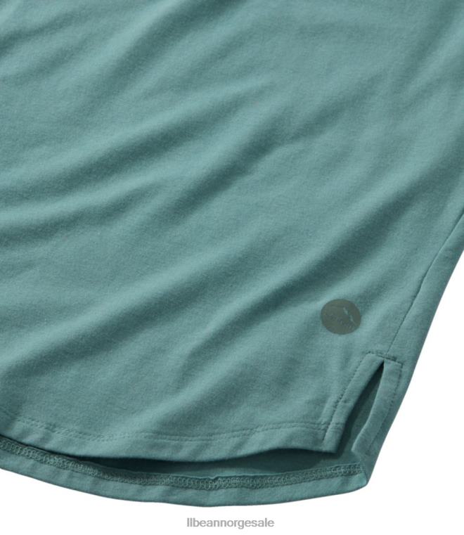 kvinner utover myk tee 24VDH6509 L.L.Bean klær rødvin