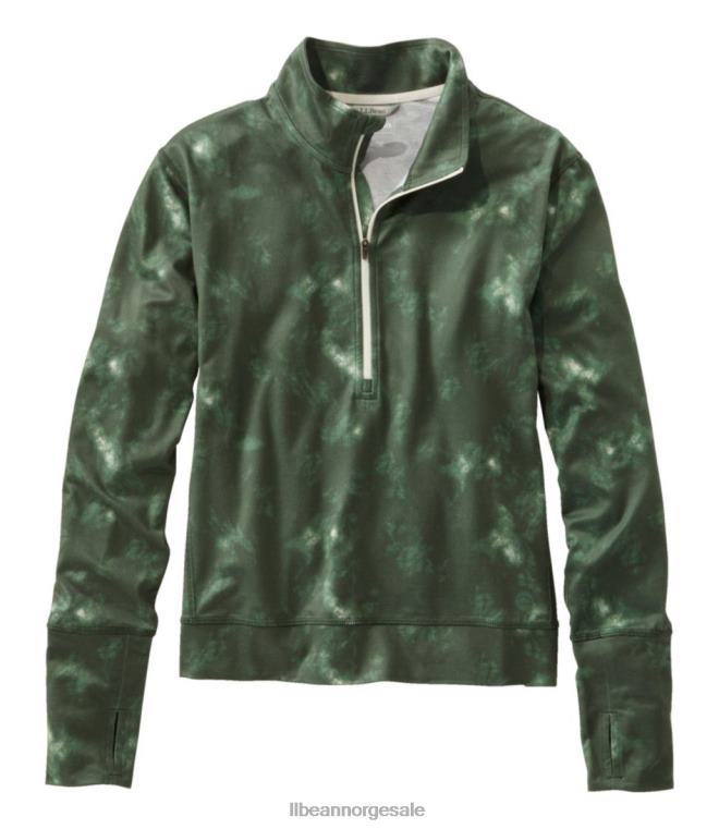 kvinner venturesoft genser 24VDH593 L.L.Bean klær sjøgrønn camo