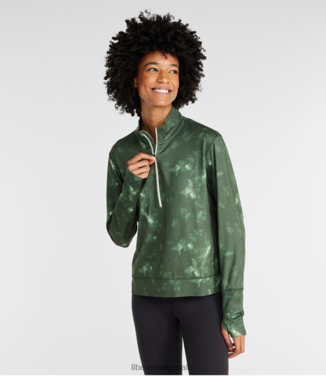 kvinner venturesoft genser 24VDH593 L.L.Bean klær sjøgrønn camo