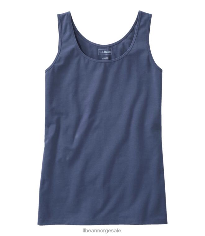 kvinner lagdeling tank 24VDH2937 L.L.Bean klær rå indigo