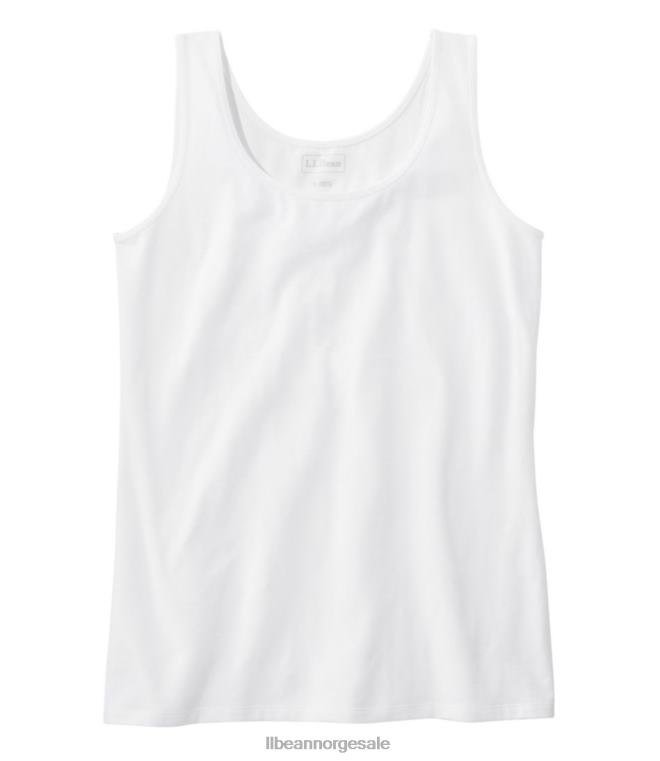 kvinner lagdeling tank 24VDH6869 L.L.Bean klær hvit