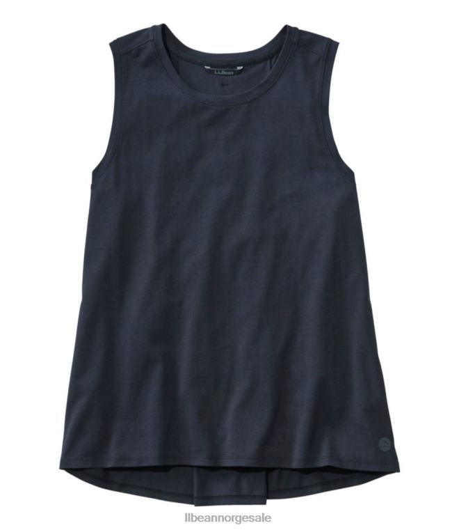 kvinner utover myk tank 24VDH6501 L.L.Bean klær midnatt svart