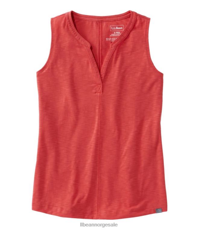 kvinner vannkanten tank 24VDH697 L.L.Bean klær dyp korall