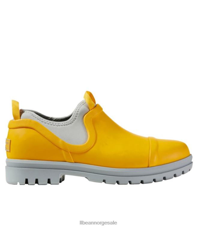 kvinner robuste gummisko 24VDH3729 L.L.Bean fottøy lys gul/grå rullestein