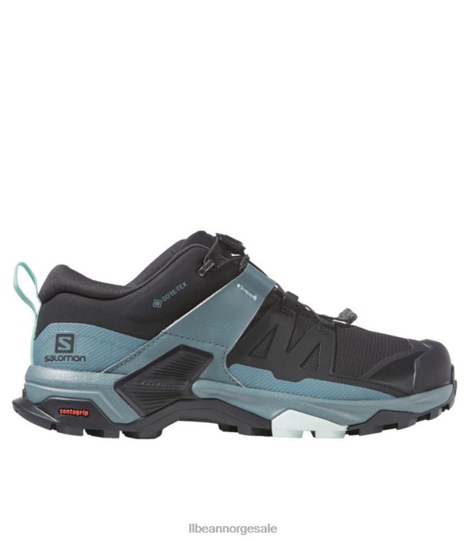 kvinner salomon x ultra 4 gore-tex tursko 24VDH1207 L.L.Bean fottøy svart/stormvær/opalblå