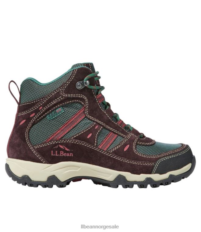 kvinner sti modell 4 tursko 24VDH5193 L.L.Bean fottøy kaffebønne/camp grønn