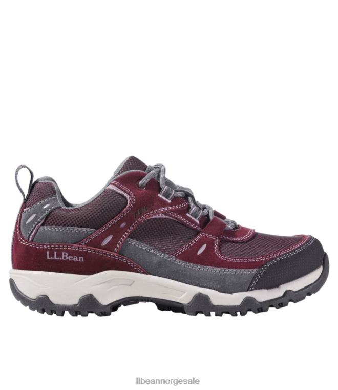 kvinner sti modell 4 tursko 24VDH986 L.L.Bean fottøy burgunder/lys palisander
