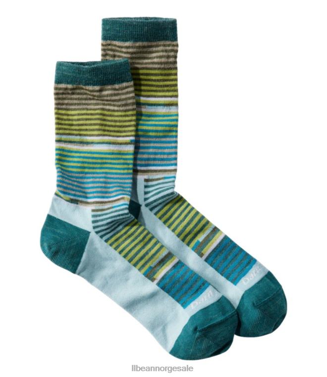 kvinner jævla tøffe pixie crew sokker 24VDH627 L.L.Bean tilbehør blågrønn