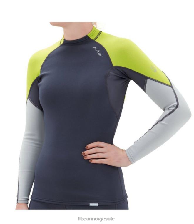 kvinner nrs hydroskin 0,5mm skjorte 24VDH4084 L.L.Bean vannsport mørk skygge