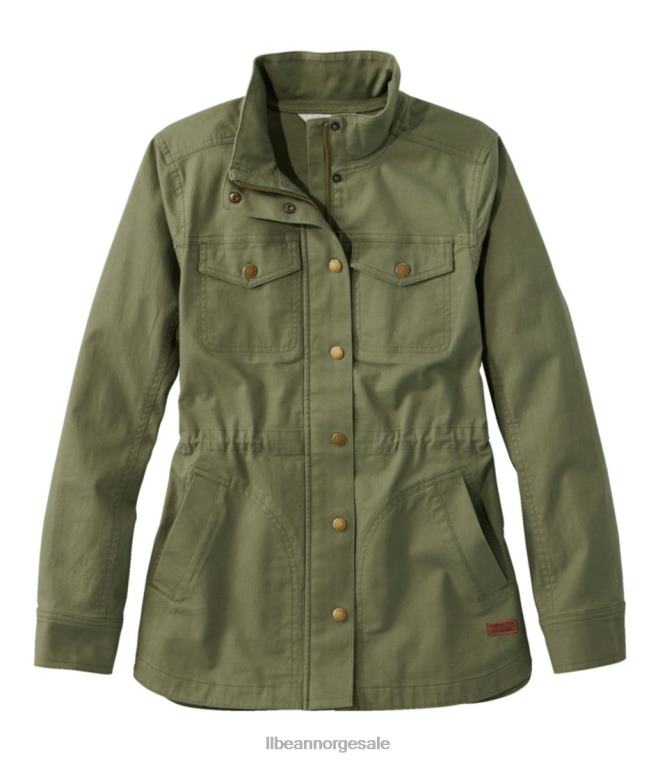 kvinner beanflex bruksjakke 24VDH4789 L.L.Bean yttertøy dyp oliven