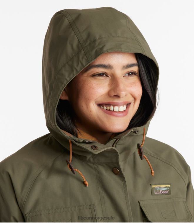 kvinner fjell klassisk vannavstøtende jakke 24VDH6659 L.L.Bean yttertøy grå bjørk