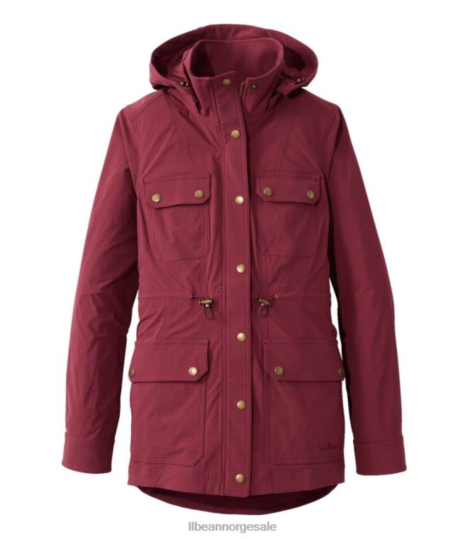 kvinner grenseløs softshell-jakke 24VDH3615 L.L.Bean yttertøy rødvin