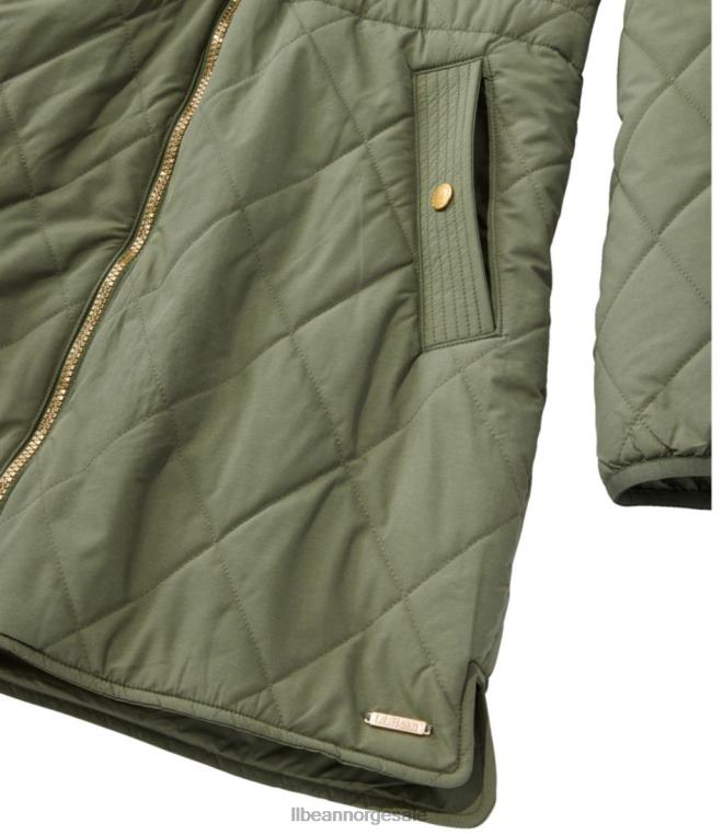 kvinner koselig vattert kåpe 24VDH6671 L.L.Bean yttertøy rosentre