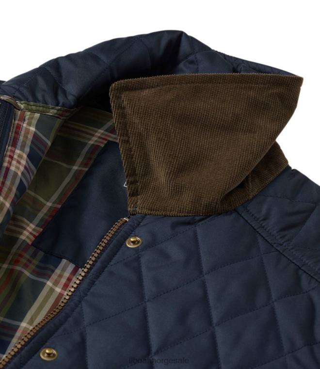 kvinner vattert ridejakke 24VDH3598 L.L.Bean yttertøy marinen