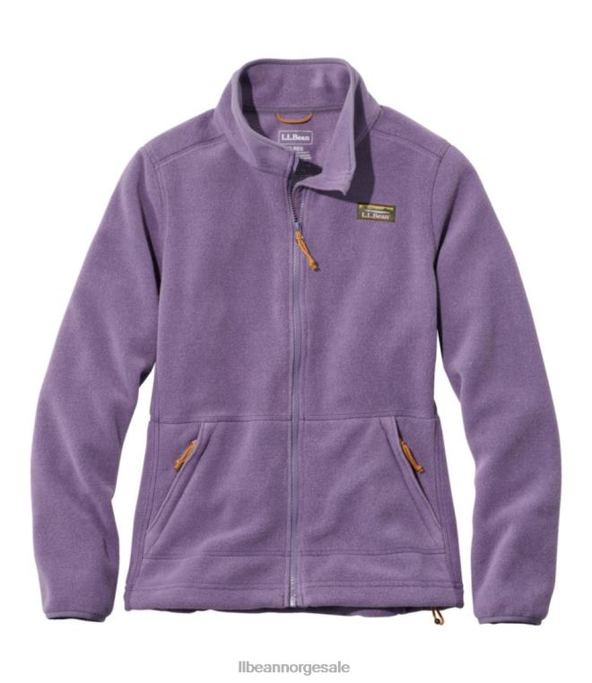 kvinner fjell klassisk fleecejakke 24VDH3596 L.L.Bean yttertøy dempet lilla