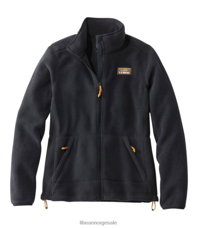 kvinner fjell klassisk fleecejakke 24VDH6661 L.L.Bean yttertøy svart