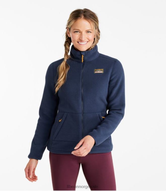 kvinner fjell klassisk fleecejakke 24VDH830 L.L.Bean yttertøy nautisk marine