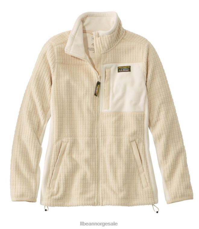 kvinner fjell klassisk vindtett fleecejakke 24VDH6030 L.L.Bean yttertøy naturlig/bein