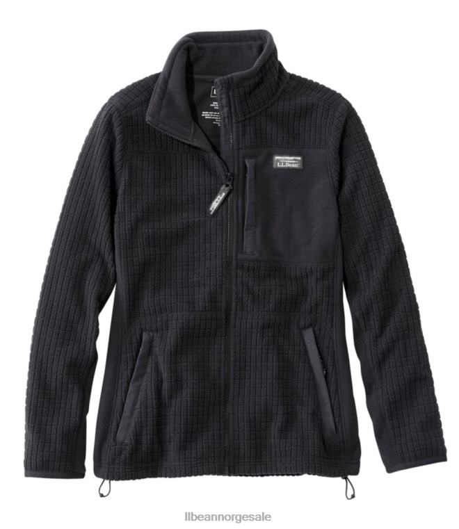 kvinner fjell klassisk vindtett fleecejakke 24VDH6664 L.L.Bean yttertøy svart