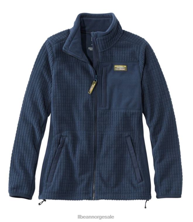 kvinner fjell klassisk vindtett fleecejakke 24VDH835 L.L.Bean yttertøy nautisk marine