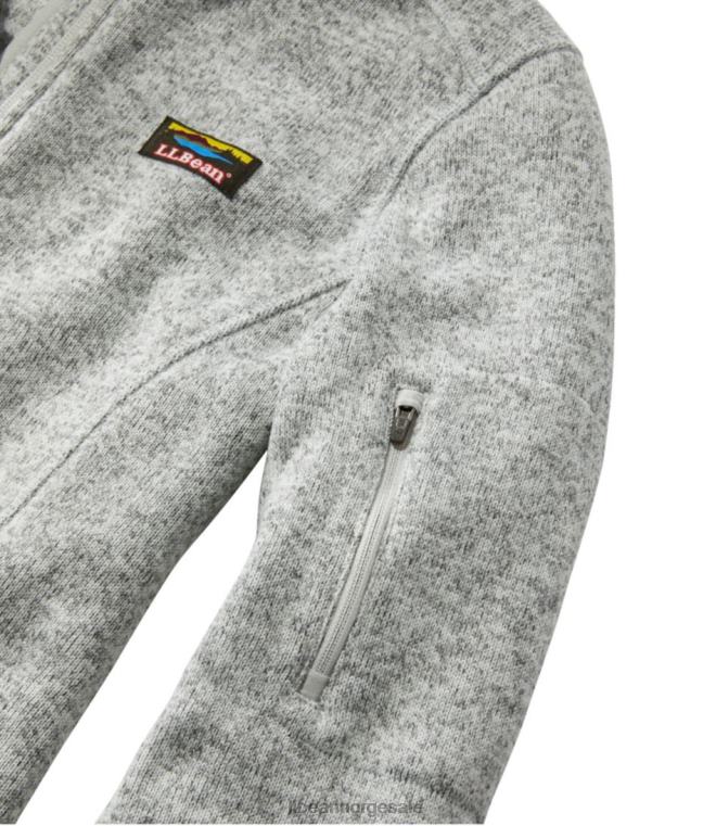kvinner genser fleecejakke med full glidelås 24VDH6021 L.L.Bean yttertøy stokkand blå