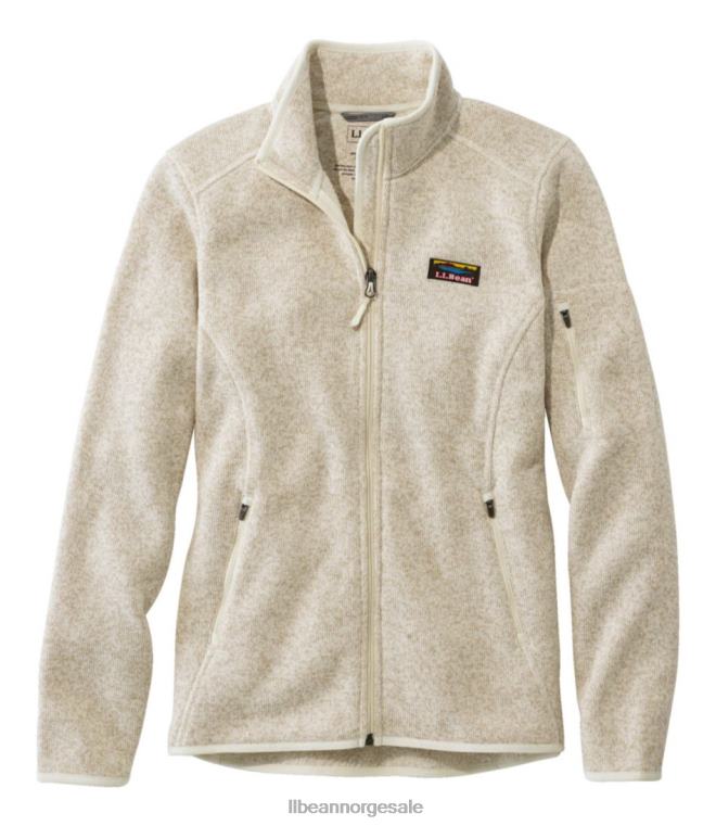 kvinner genser fleecejakke med full glidelås 24VDH7304 L.L.Bean yttertøy seilduk