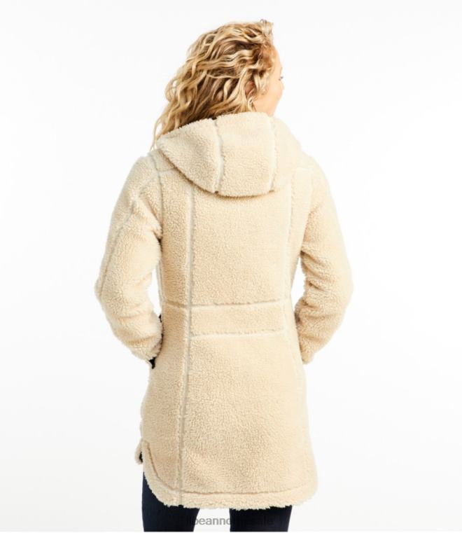 kvinner mountain pile fleece frakk 24VDH6663 L.L.Bean yttertøy legering grå