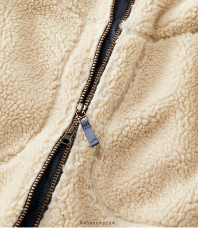 kvinner mountain pile fleece frakk 24VDH7049 L.L.Bean yttertøy aqua lys