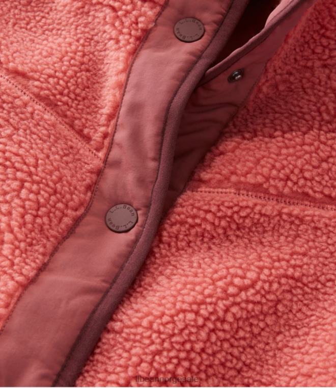 kvinner sherpa fleecejakke 24VDH3593 L.L.Bean yttertøy smaragdgran