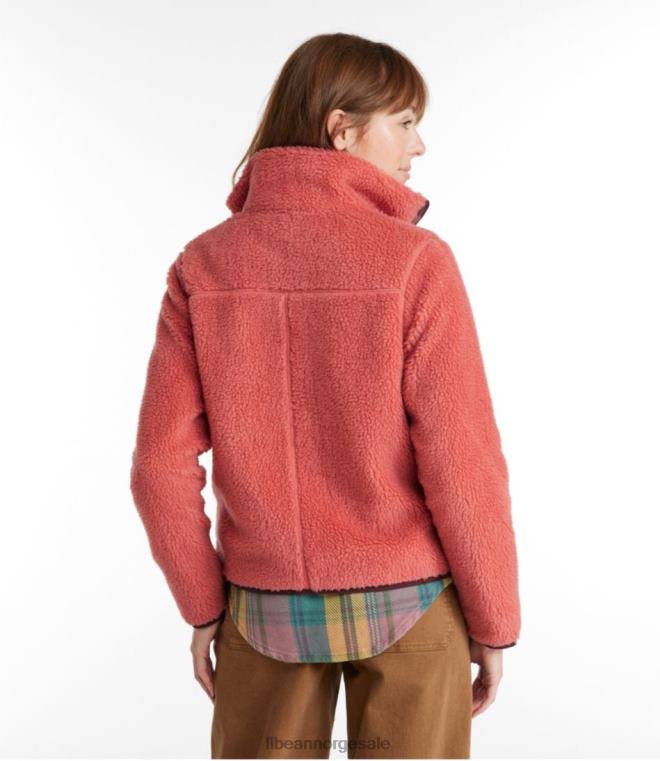 kvinner sherpa fleecejakke 24VDH6024 L.L.Bean yttertøy blygrå