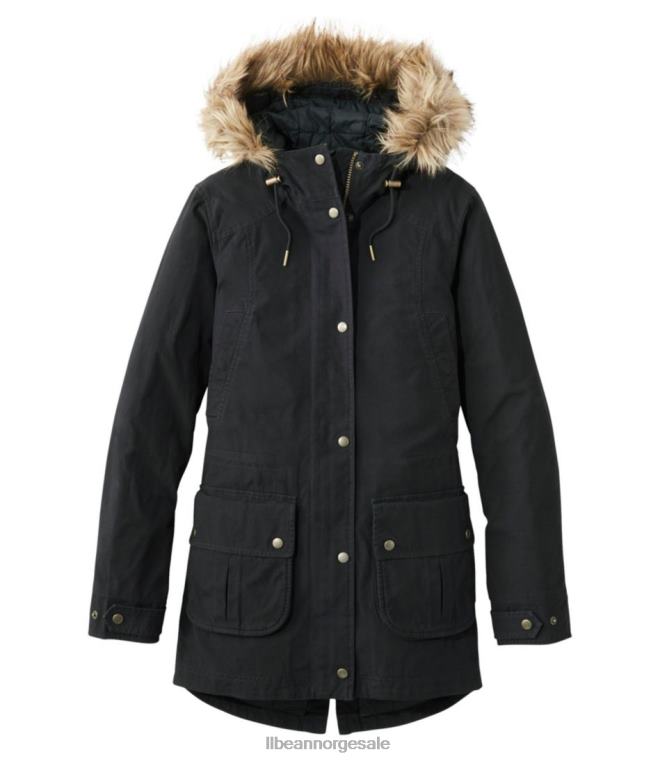 kvinner east end parka 24VDH5135 L.L.Bean yttertøy svart