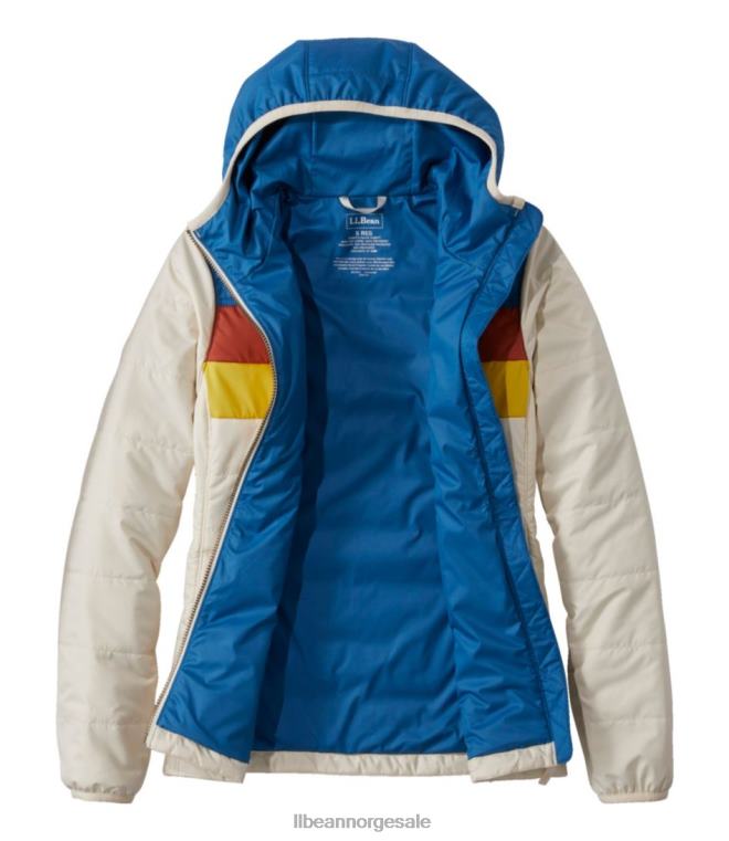 kvinner fjell klassisk puffer hettejakke 24VDH5098 L.L.Bean yttertøy palisander/sjøgrønn