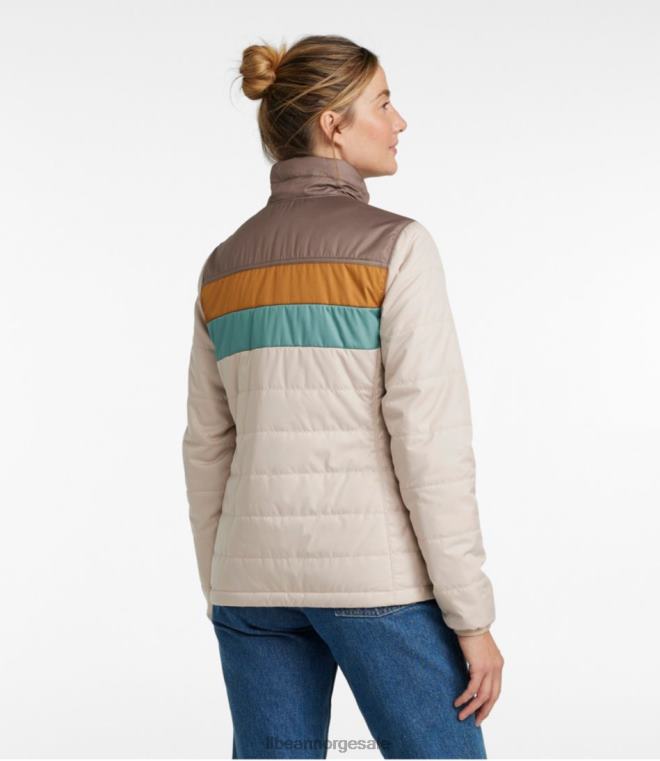 kvinner fjell klassisk pufferjakke 24VDH5074 L.L.Bean yttertøy palisander/sjøgrønn