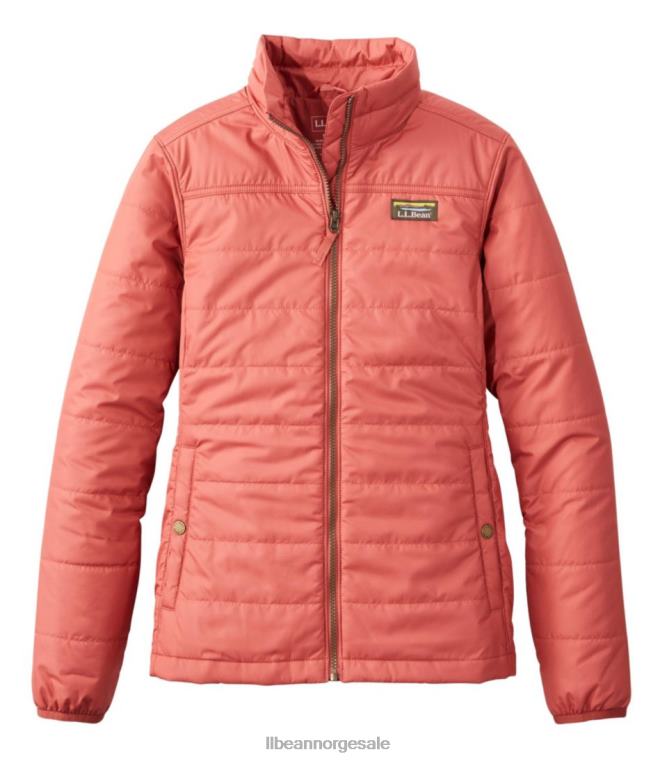 kvinner fjell klassisk pufferjakke 24VDH850 L.L.Bean yttertøy sienna murstein