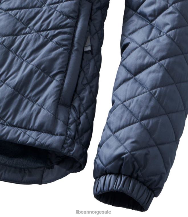 kvinner fleecefôret primaloft jakke 24VDH837 L.L.Bean yttertøy burgunder