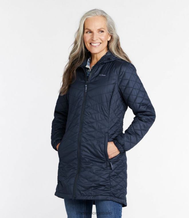 kvinner fleeceforet primaloft-frakk 24VDH3607 L.L.Bean yttertøy mineralblått