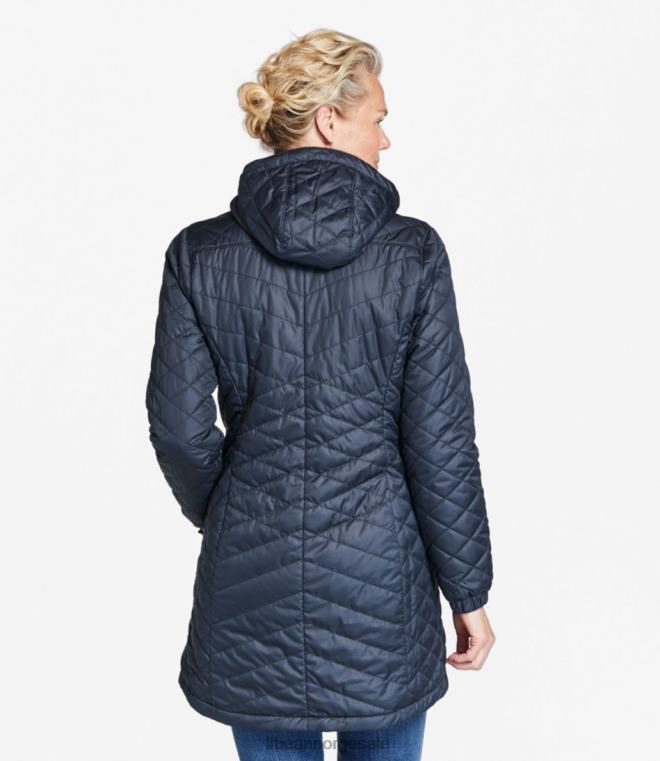 kvinner fleeceforet primaloft-frakk 24VDH5079 L.L.Bean yttertøy karbon marine
