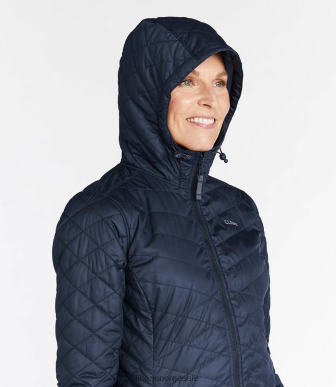 kvinner fleeceforet primaloft-frakk 24VDH5079 L.L.Bean yttertøy karbon marine