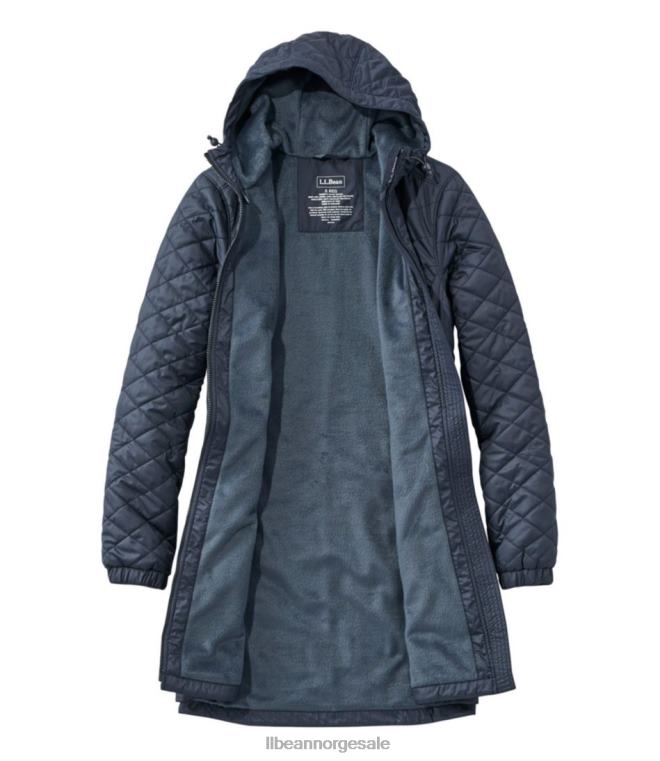 kvinner fleeceforet primaloft-frakk 24VDH5079 L.L.Bean yttertøy karbon marine