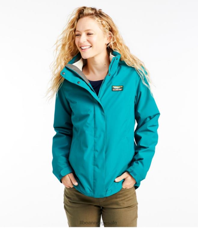 kvinner genser fleece 3-i-1 jakke 24VDH6035 L.L.Bean yttertøy svart