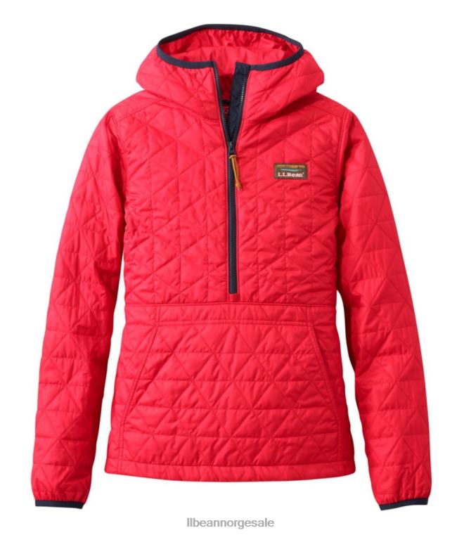 kvinner katahdin isolert genser 24VDH6044 L.L.Bean yttertøy rød rips