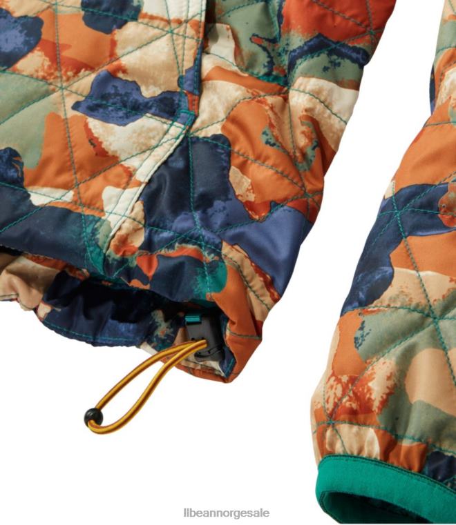 kvinner katahdin isolert genser 24VDH920 L.L.Bean yttertøy carbon navy fair isle
