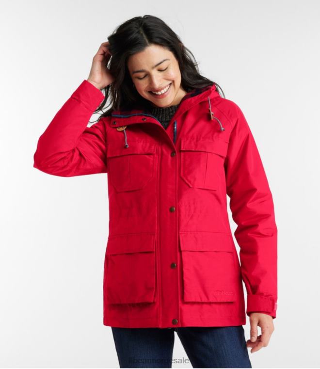 kvinner original Baxter State Parka '82 24VDH927 L.L.Bean yttertøy mørkerød