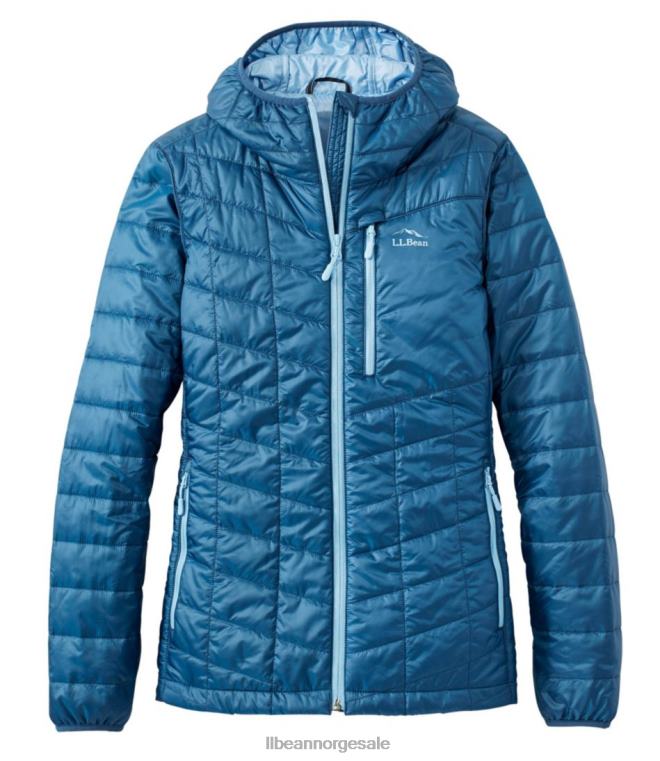 kvinner primaloft packaway hettejakke 24VDH5064 L.L.Bean yttertøy mørk marinblå