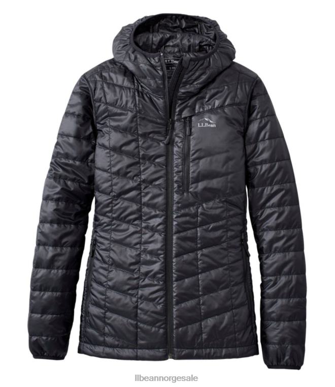 kvinner primaloft packaway hettejakke 24VDH6022 L.L.Bean yttertøy svart
