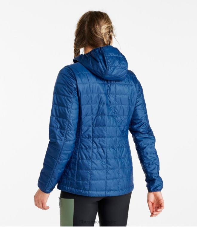 kvinner primaloft packaway hettejakke 24VDH824 L.L.Bean yttertøy tåkete blå/blek himmelblå