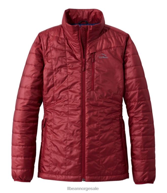 kvinner primaloft pakkejakke 24VDH3595 L.L.Bean yttertøy fjellrød