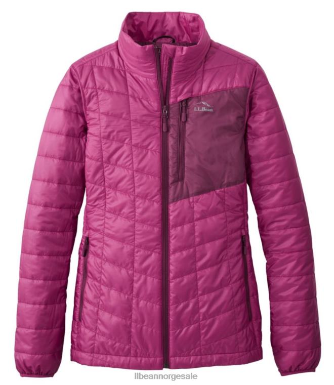 kvinner primaloft pakkejakke 24VDH7046 L.L.Bean yttertøy sukkerplomme/brambær