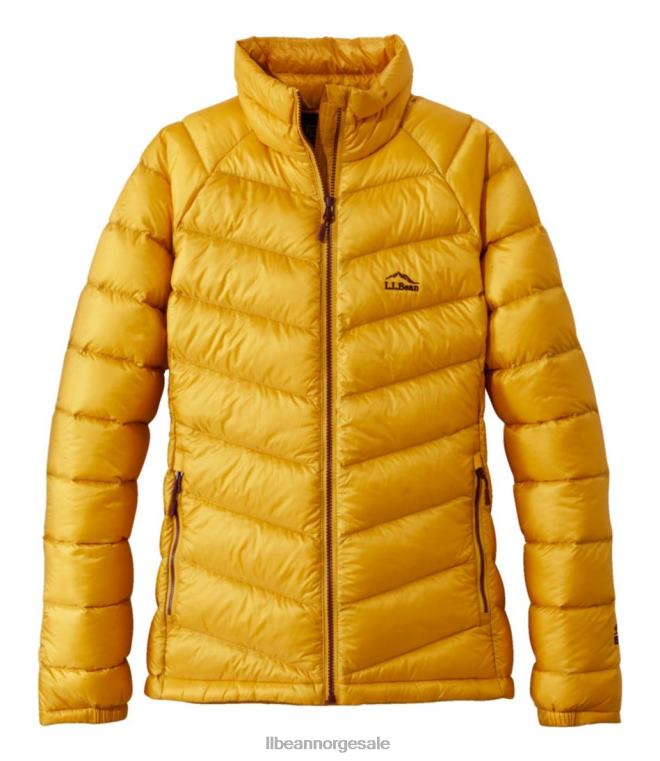 kvinner ultralett 850 dunjakke 24VDH3624 L.L.Bean yttertøy felt gull